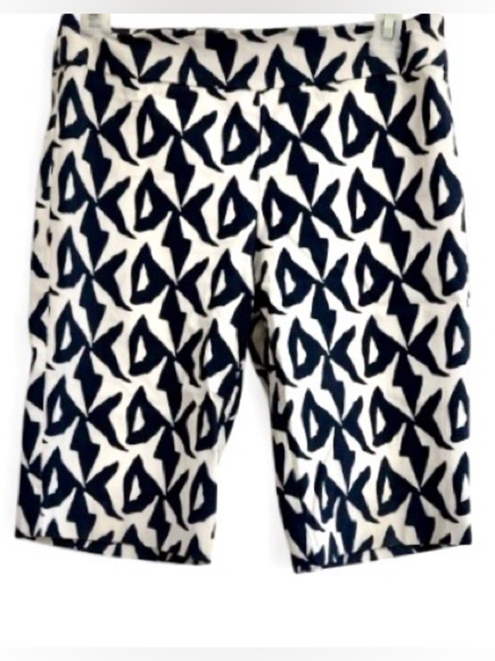 George Black White Bermuda Shorts Size 6